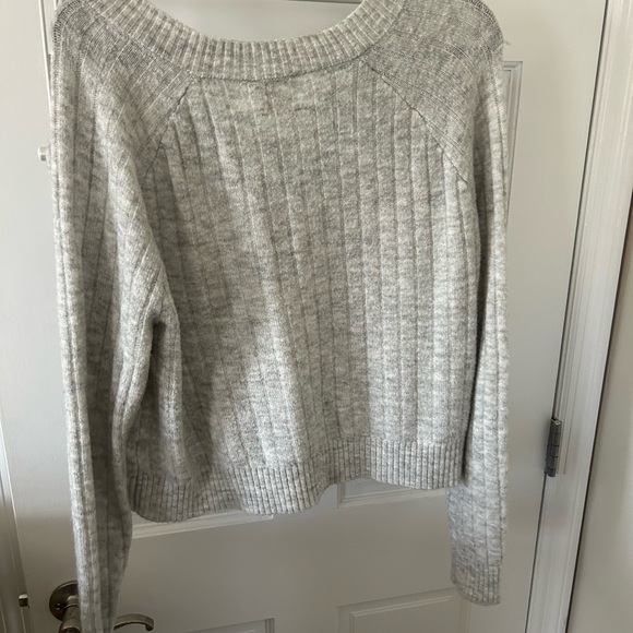 Wilfred Heather Gray V-Neck Sweater - Picture 2 of 4